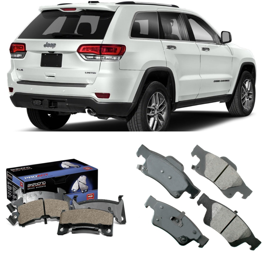 Rear Akebono Brake Pad Set For Jeep Grand Cherokee 2011- 2020