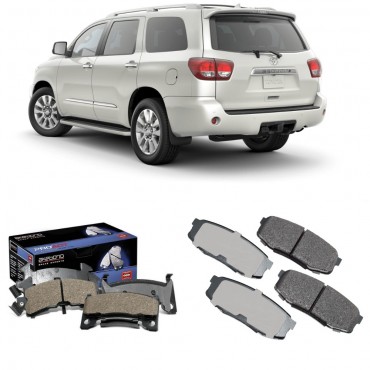 زوج فحمات (قماشات) سيراميك خلفية لسيارات تويوتا سكويا للموديلات من 2008 و حتى 2019